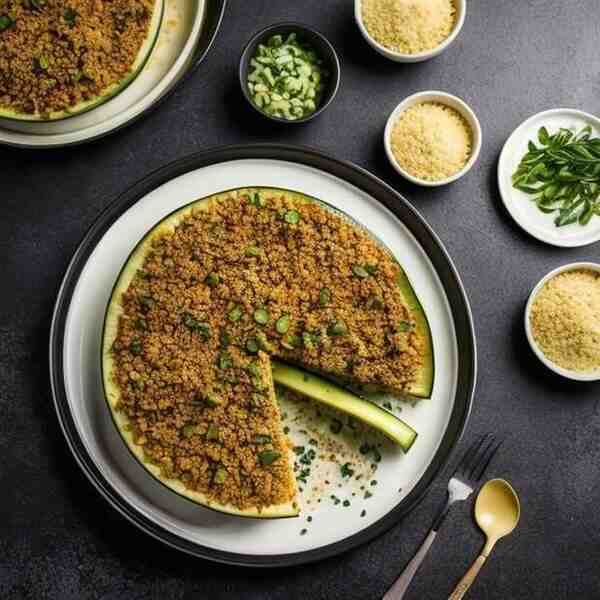 Запеканка из кабачков и куриного фарша